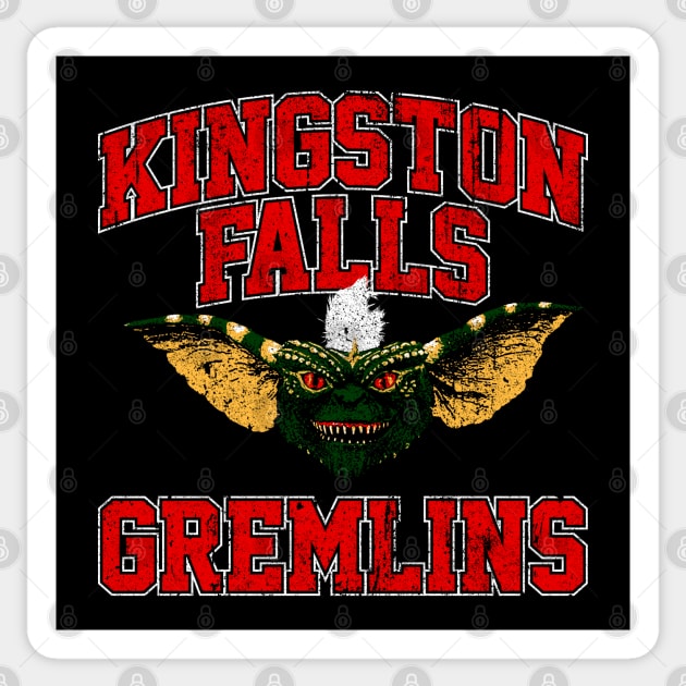 Kingston Falls Gremlins Sticker by huckblade